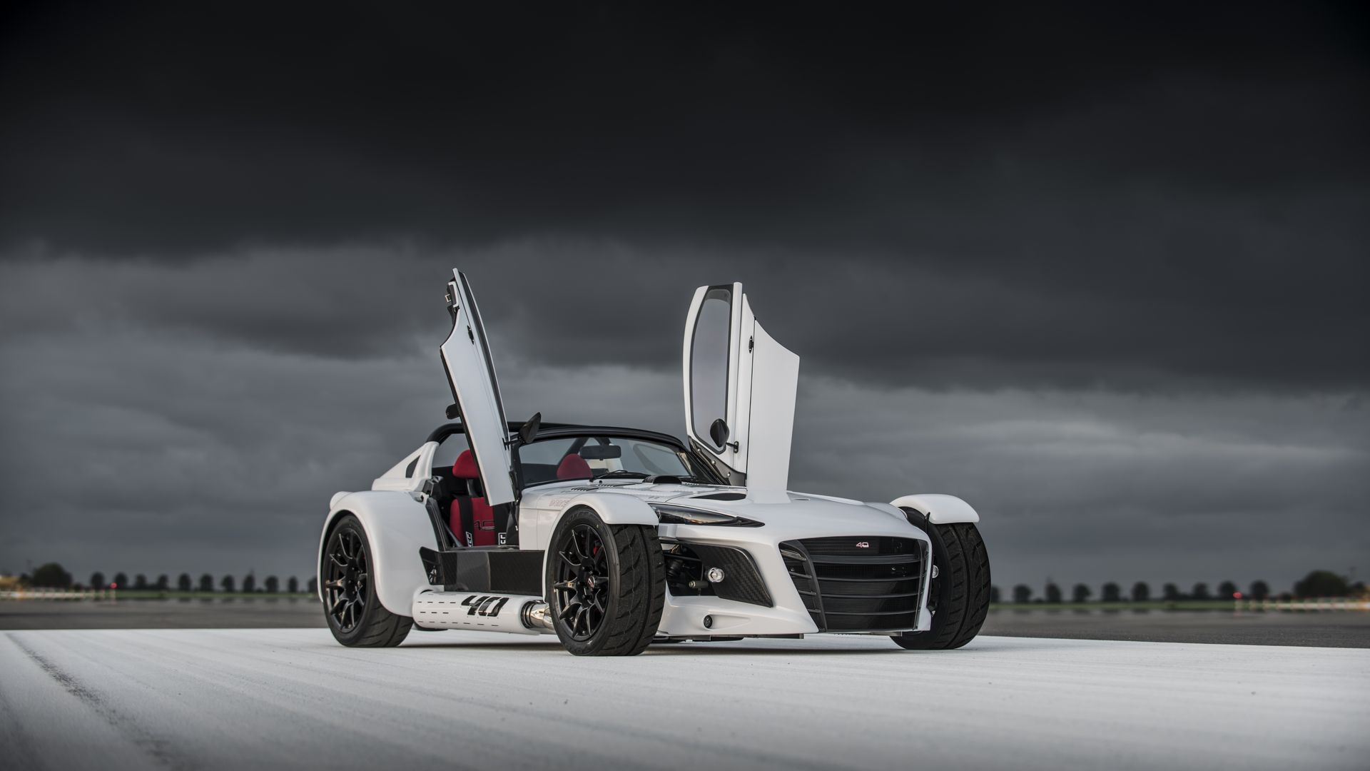 donkervoort, d8gto 40, white, doors open